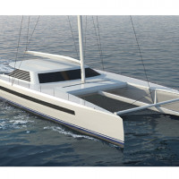 In production in Cape, Town, South Africa: an 82-foot Carbon High Performance Sailing Catamaran